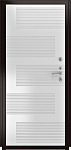 Дверь ДвериПРО Модель Л-48 ФЛ-185 (10мм, ПВХ Ясень белый) DPRO227816 фото