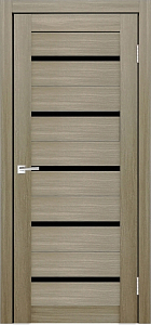 Товар Межкомнатная дверь Легенда X-3 Тон Неаполь Остекление Лакобель черное